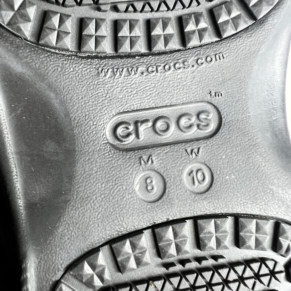 Crocs On The Clock Work Women's 10 Black Slip Resistant Round Toe Comfort Shoes - Picture 10 of 10